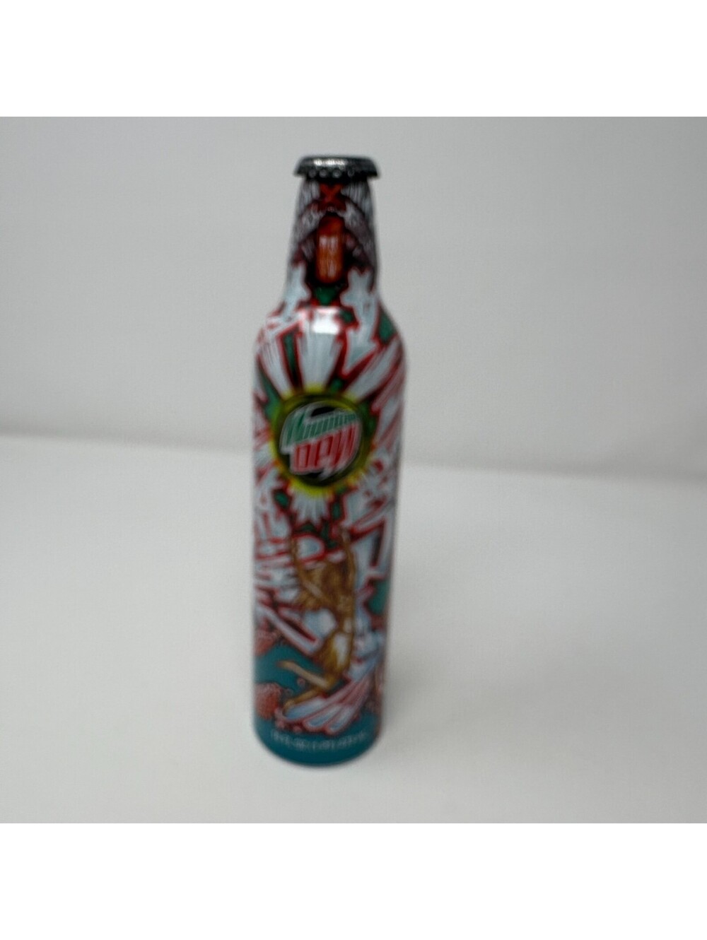 2008 Mountain Dew Green Label Art MAZE "Dew Celebration" Empty Bottle